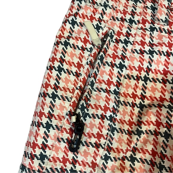 Burton Henna Houndstooth Ski/Snowboard Pants Coral & Gray Sz XS - Picture 4 of 14